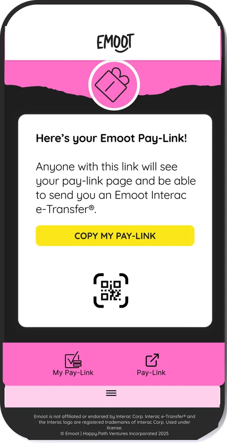 Emoot app screen